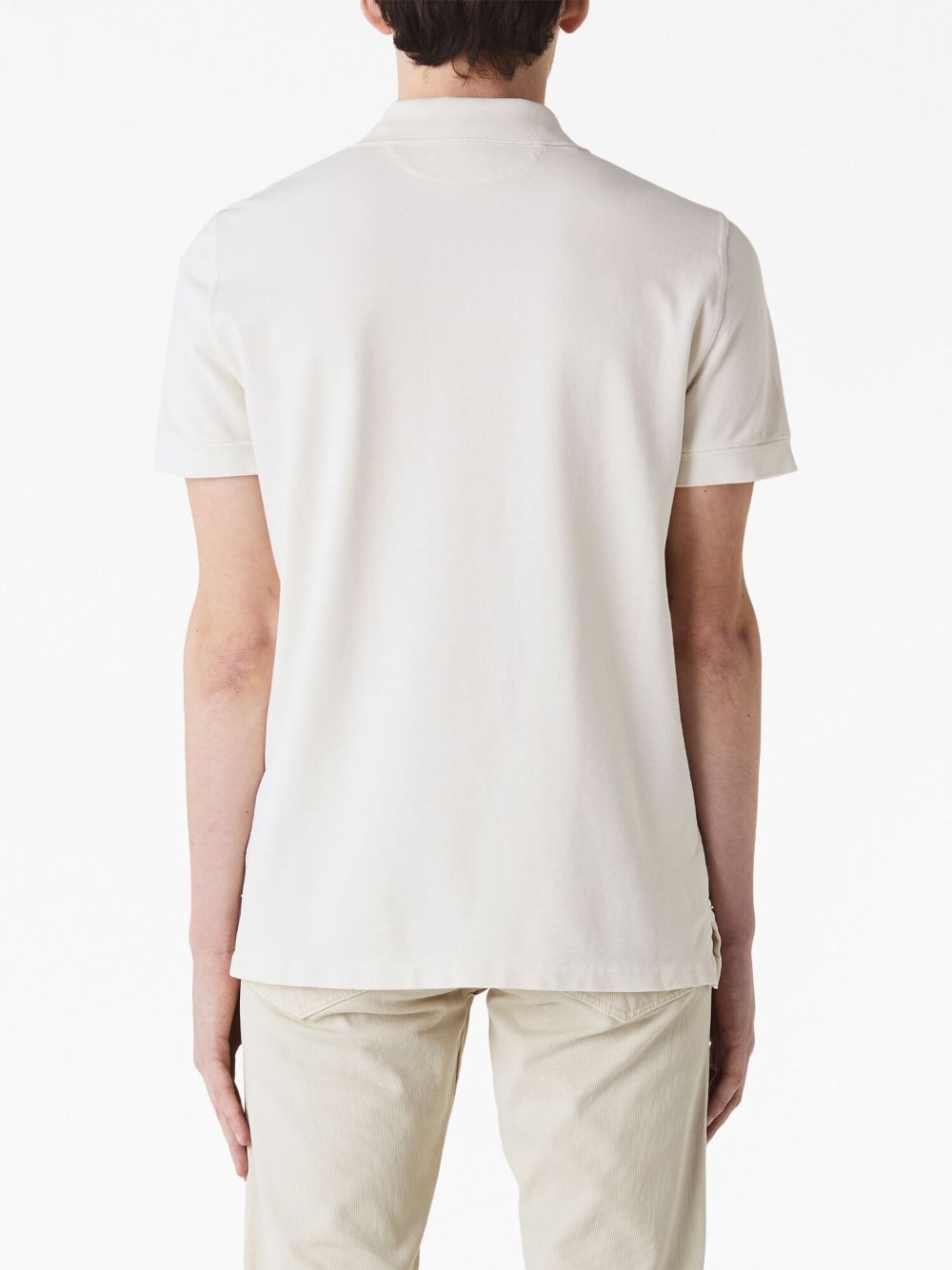 Tom Ford White Cotton Polo Shirt