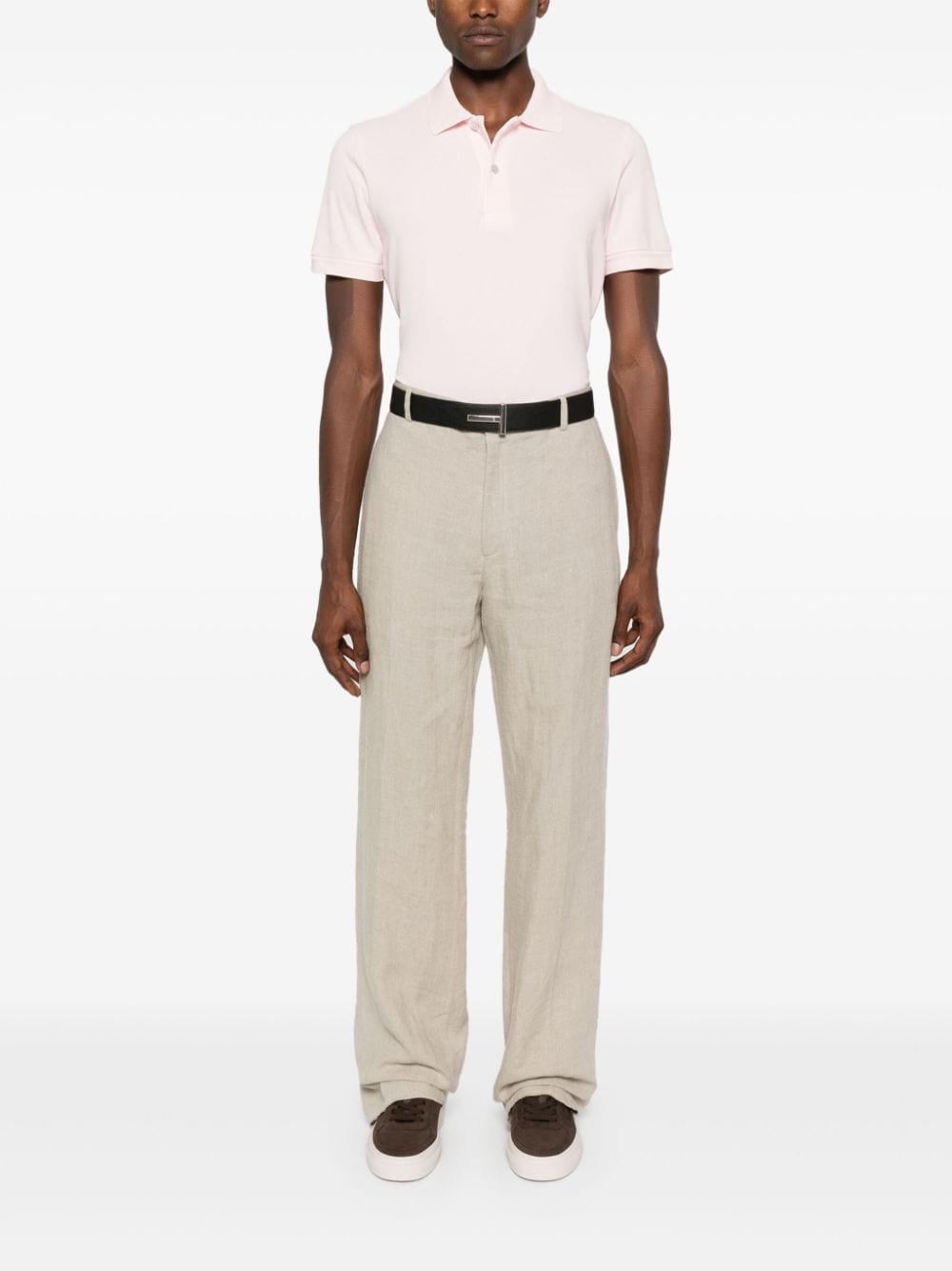 Tom Ford Pink Cotton Polo Shirt