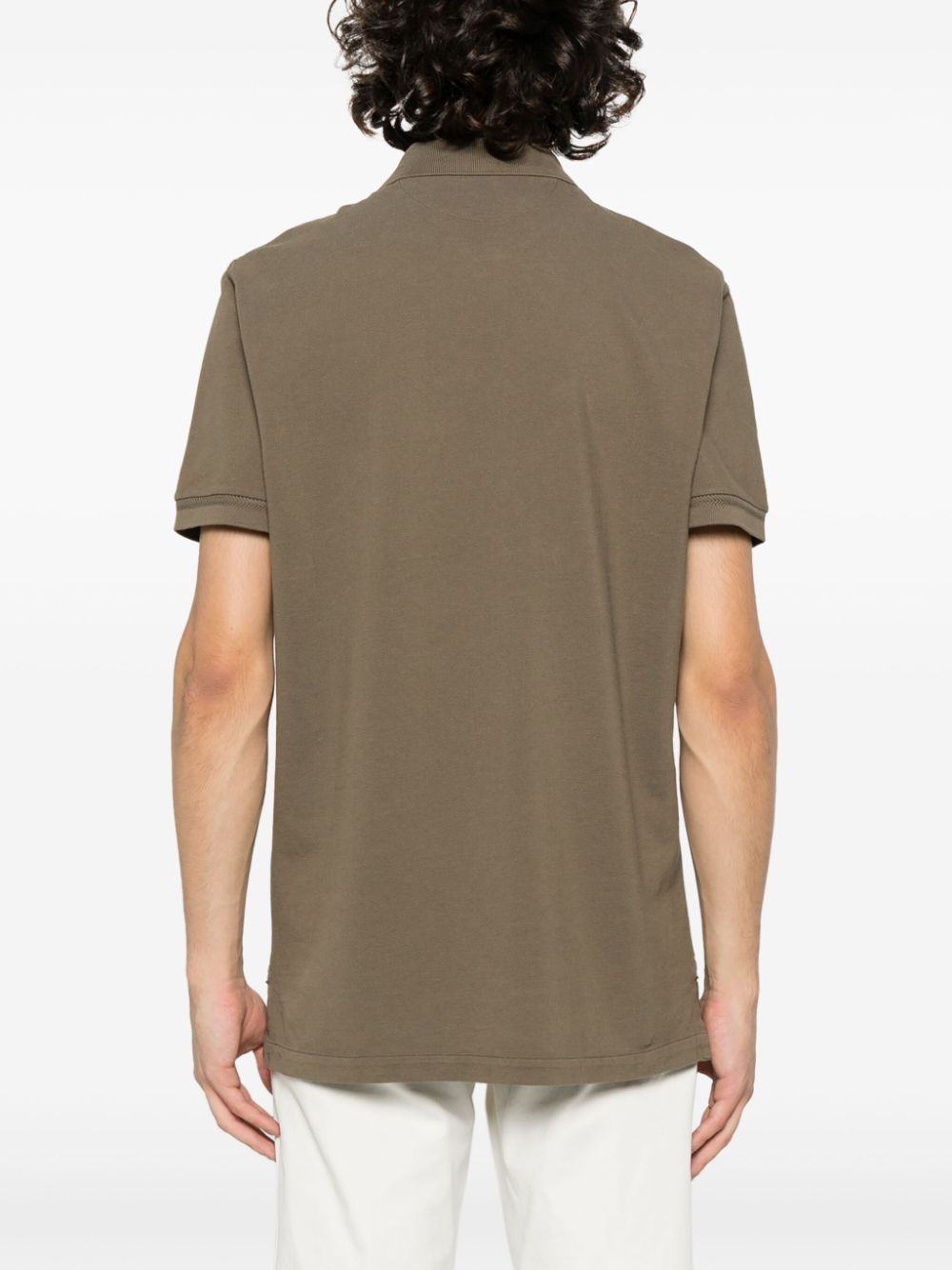 Tom Ford Khaki Cotton Polo Shirt