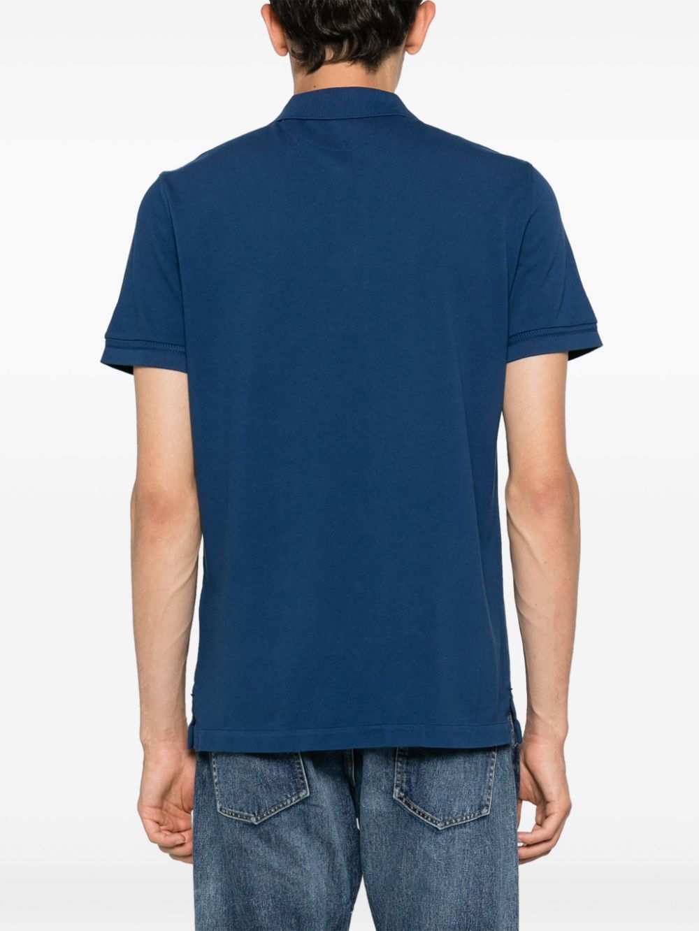 Tom Ford Blue Cotton Polo Shirt