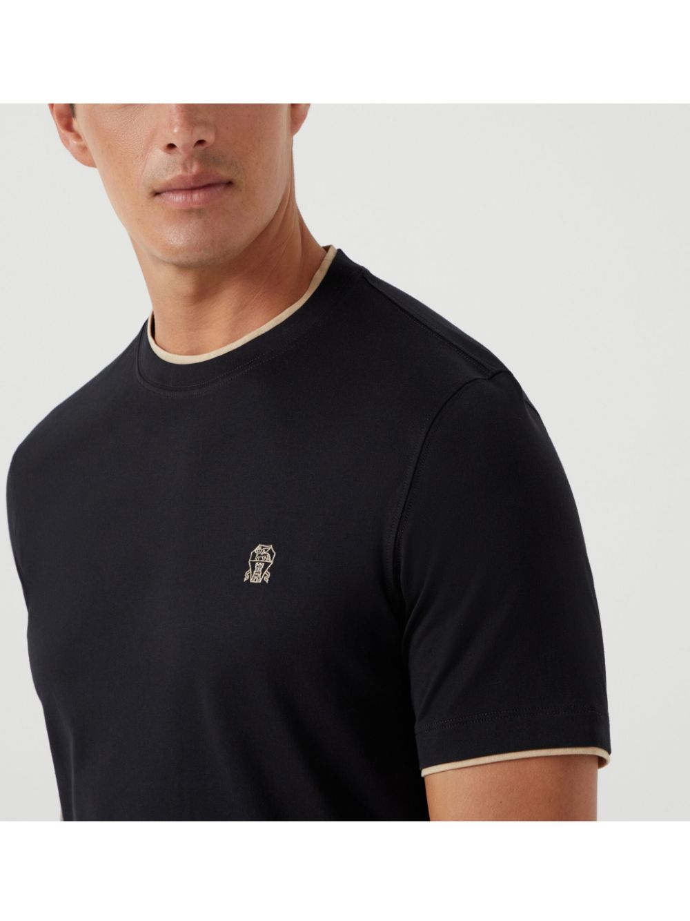 Brunello Cucinelli Cotton T-Shirt Black