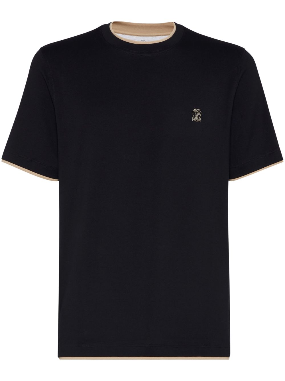 Brunello Cucinelli Cotton T-Shirt Black