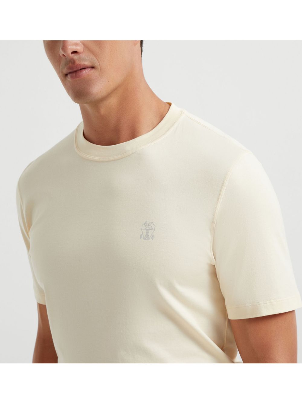 Brunello Cucinelli Cotton T-Shirt Yellow