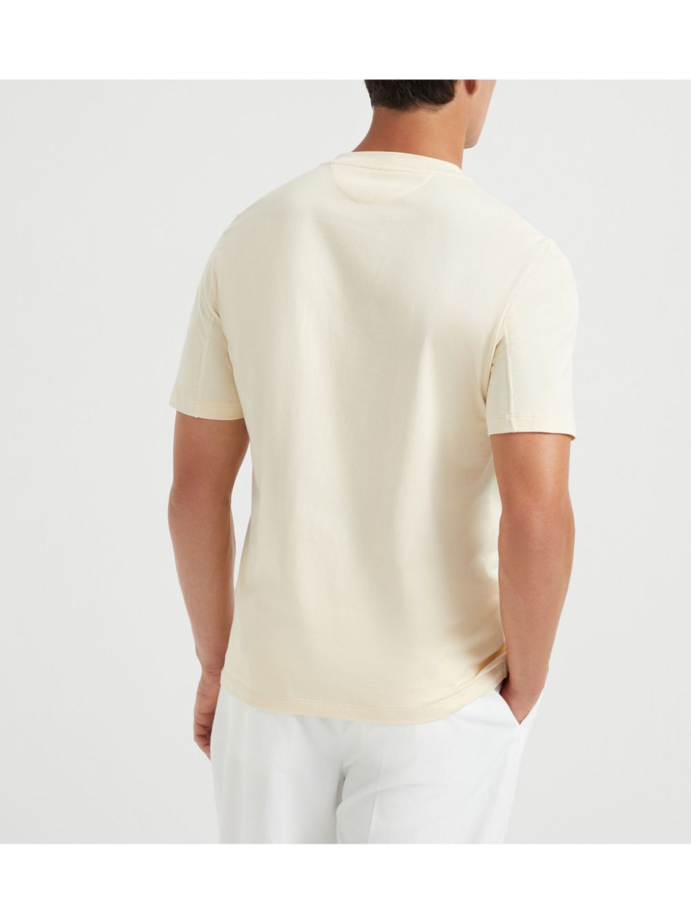 Brunello Cucinelli Cotton T-Shirt Yellow