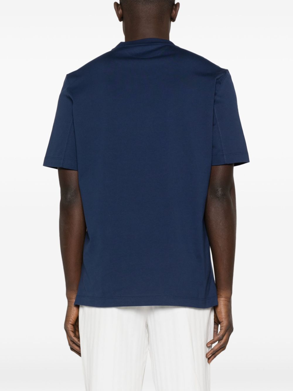 Brunello Cucinelli Cotton T-Shirt Blue