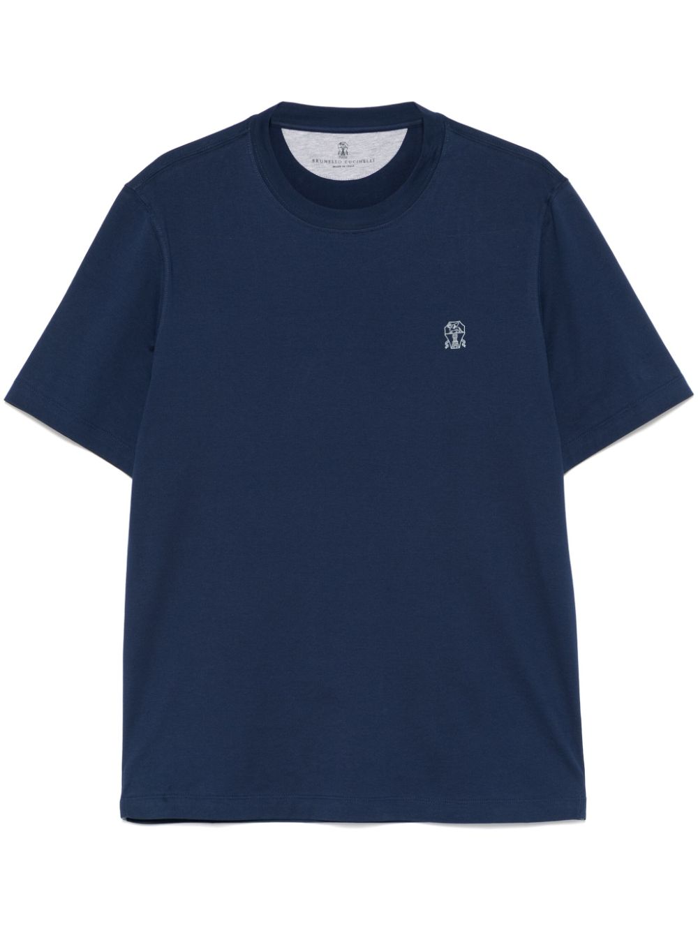 Brunello Cucinelli Cotton T-Shirt Blue