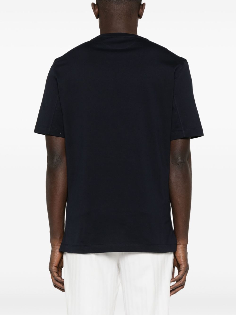 Brunello Cucinelli Cotton T-Shirt Blue