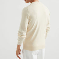 Brunello Cucinelli Cashmere Sweater In Beige