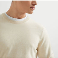 Brunello Cucinelli Cashmere Sweater In Beige