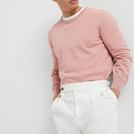 Brunello Cucinelli Cashmere Crewneck Sweater - Pink