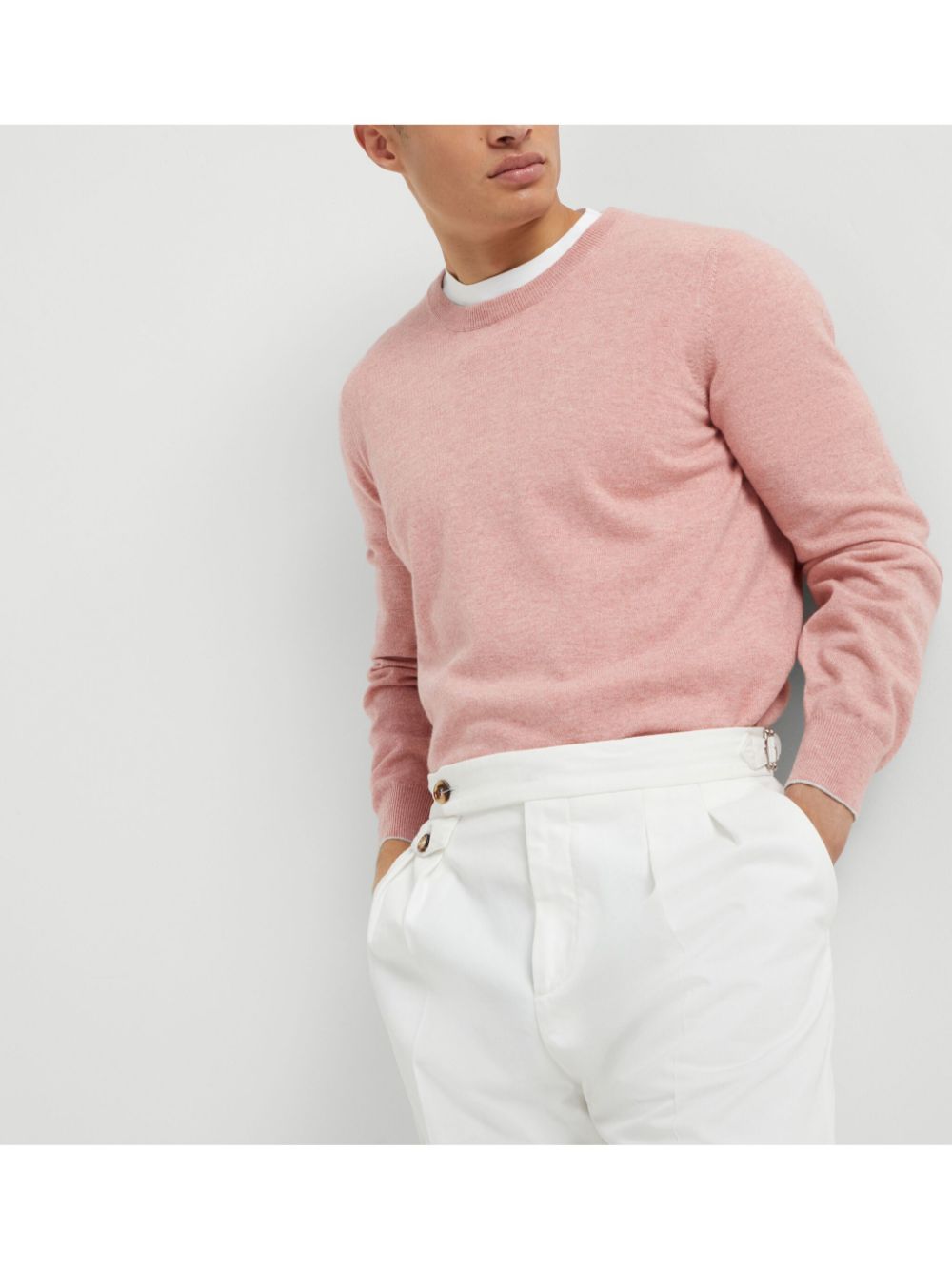 Brunello Cucinelli Cashmere Crewneck Sweater - Pink