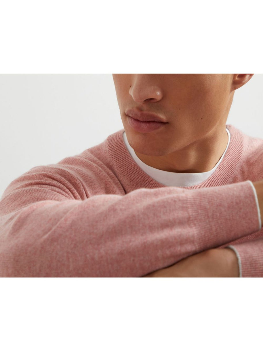 Brunello Cucinelli Cashmere Crewneck Sweater - Pink