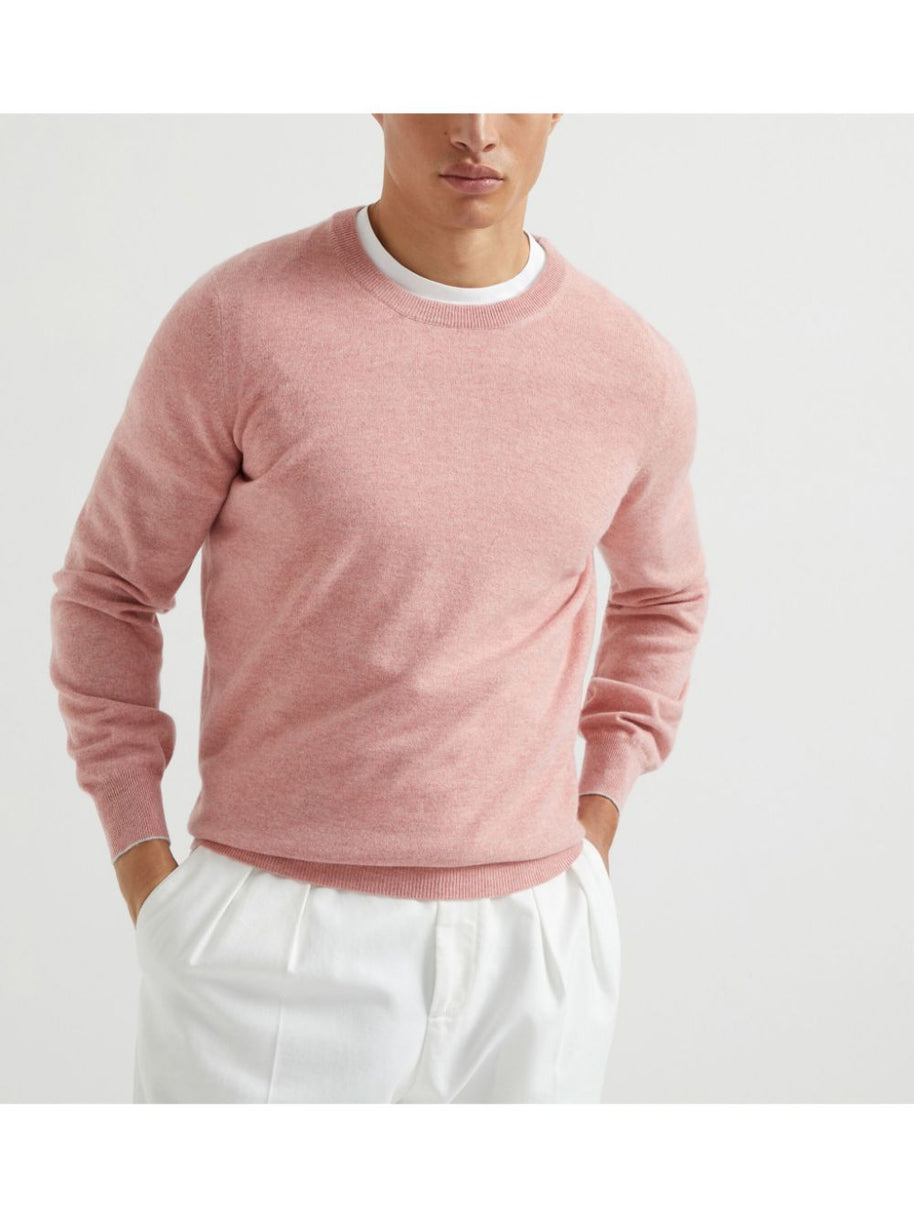 Brunello Cucinelli Cashmere Crewneck Sweater - Pink