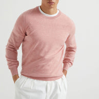 Brunello Cucinelli Cashmere Crewneck Sweater - Pink