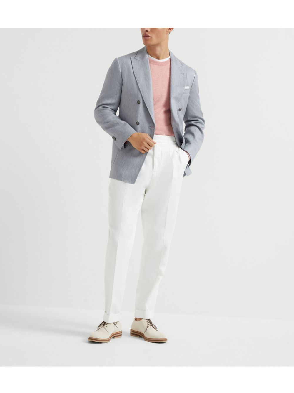 Brunello Cucinelli Cashmere Crewneck Sweater - Pink