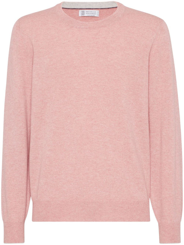 Brunello Cucinelli Cashmere Crewneck Sweater - Pink