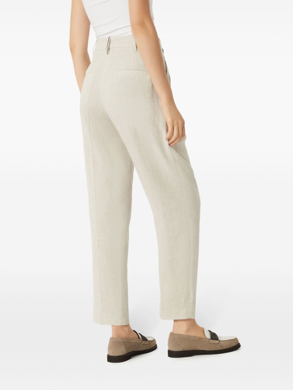 Brunello Cucinelli Slouchy Linen Pants