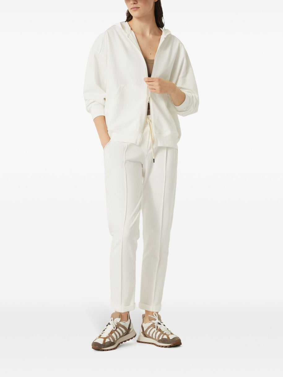 Brunello Cucinelli Cotton Joggers In White