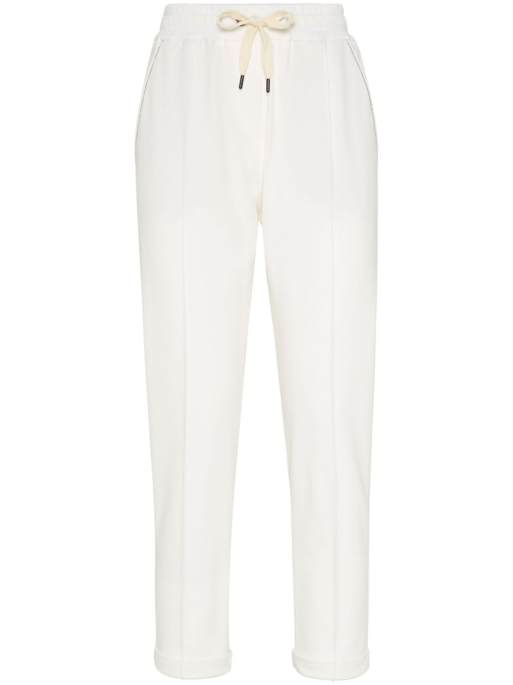 Brunello Cucinelli Cotton Joggers In White