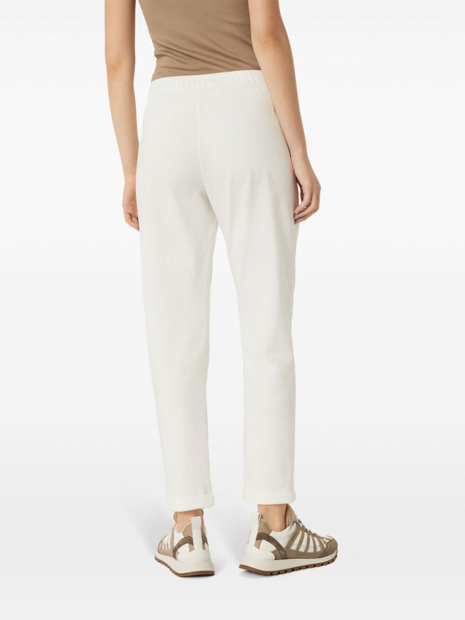 Brunello Cucinelli Cotton Joggers In White
