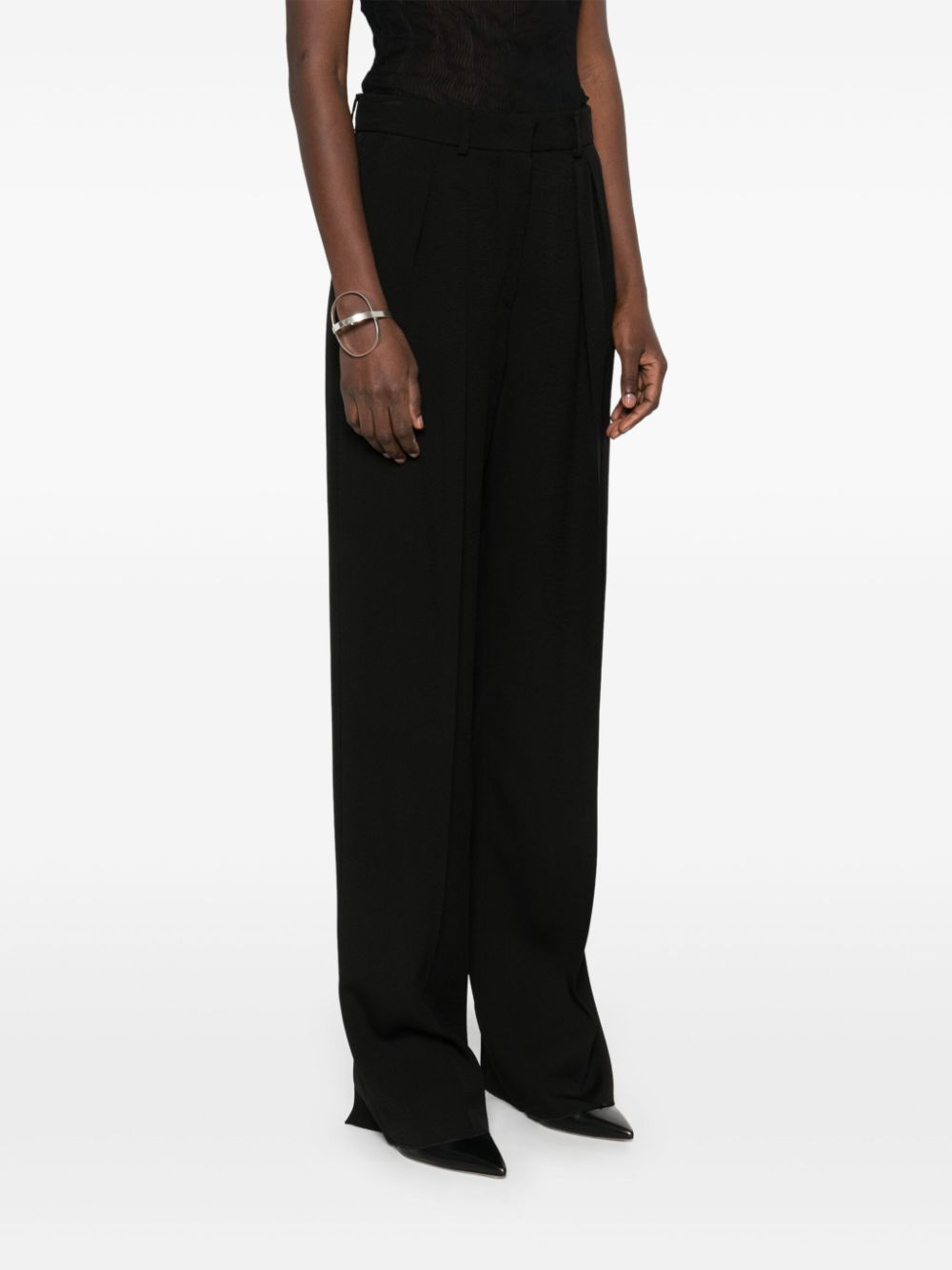 SPORTMAX PRE Pleated Pants in Black