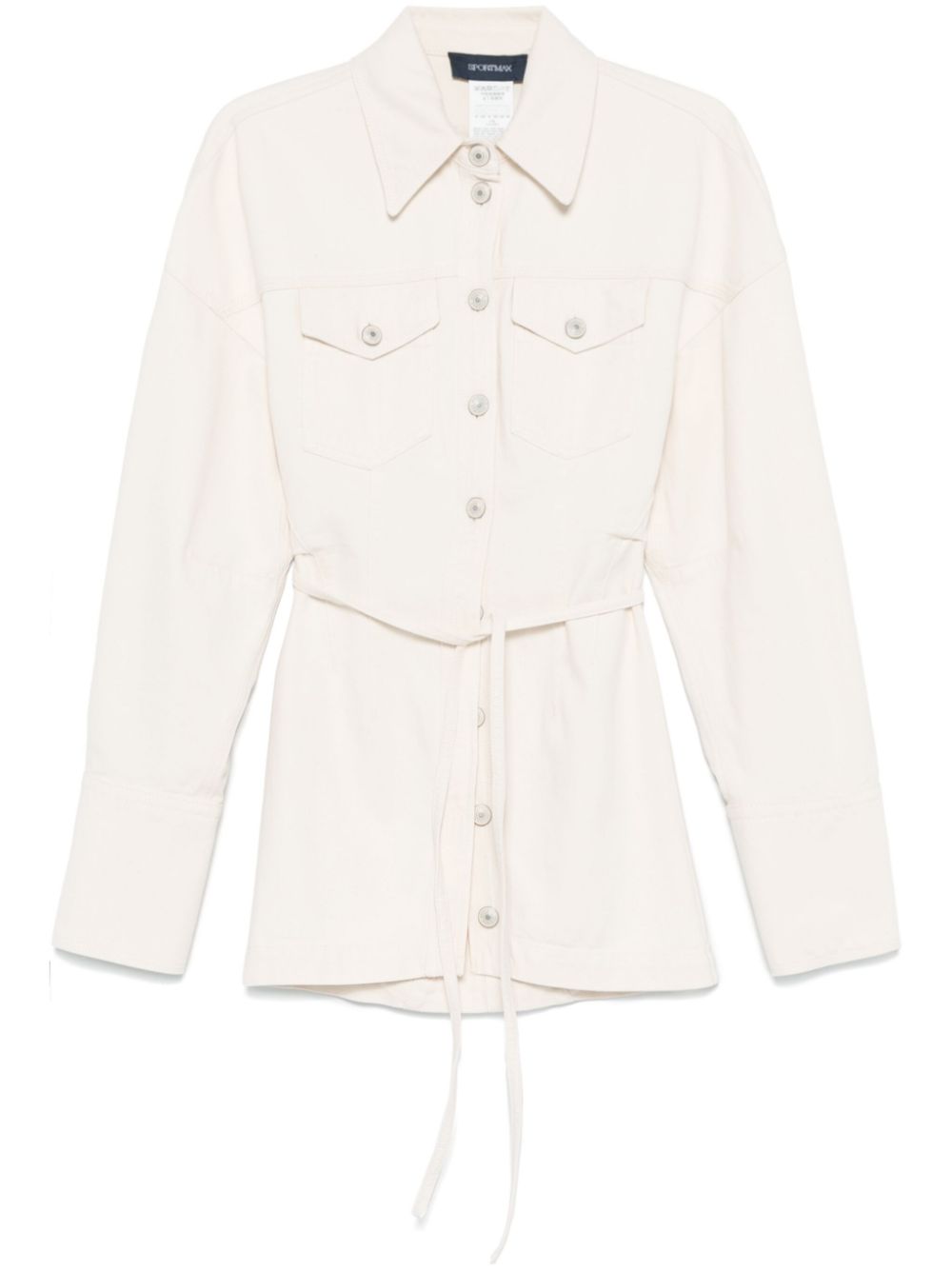 SportMax  Belted Midi Coat Beige