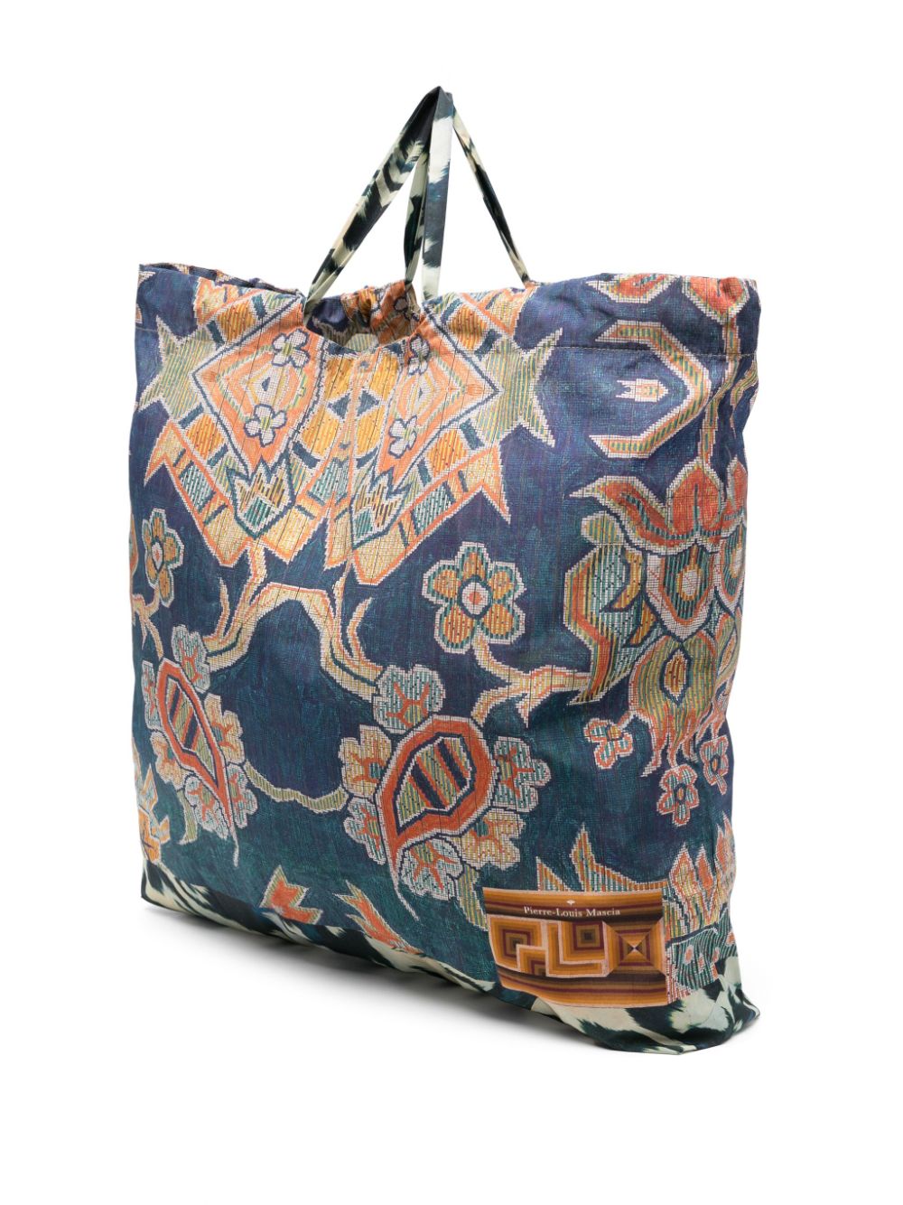 Pierre Louis Mascia Floral Tote Bag In Blue