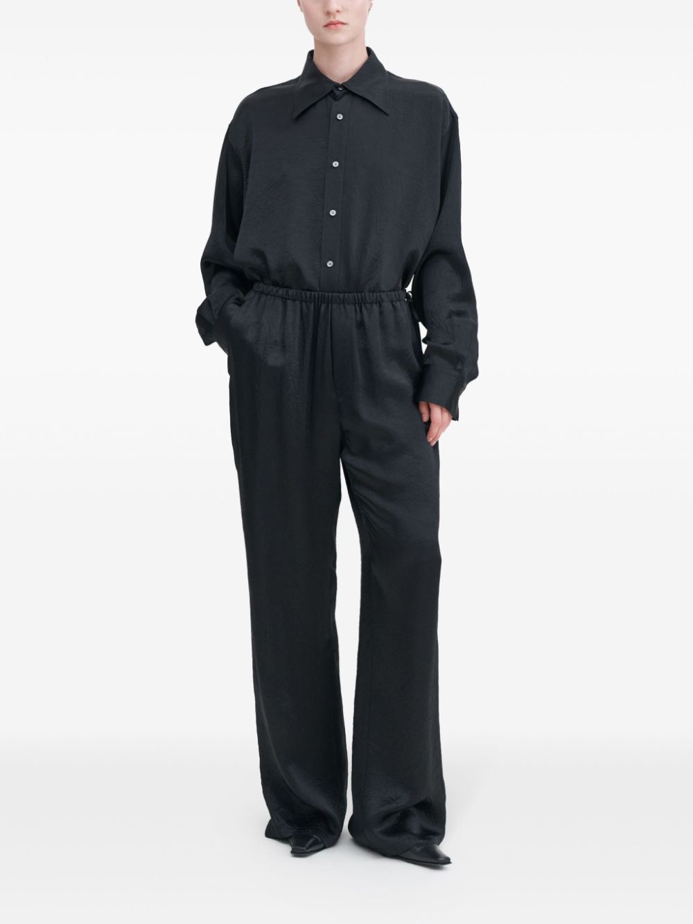 FILIPPA K Satin Finish Trousers Black