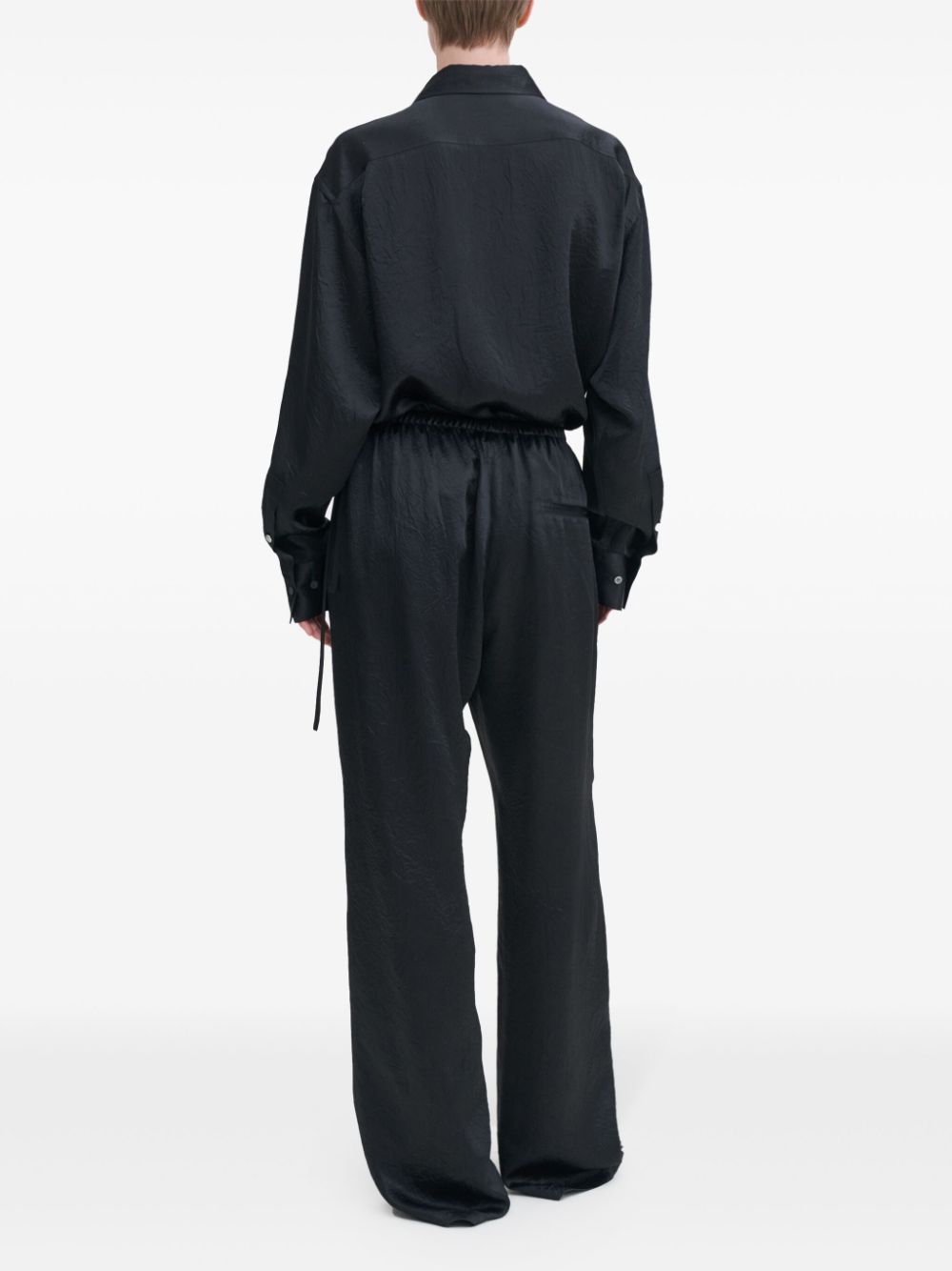 FILIPPA K Satin Finish Trousers Black