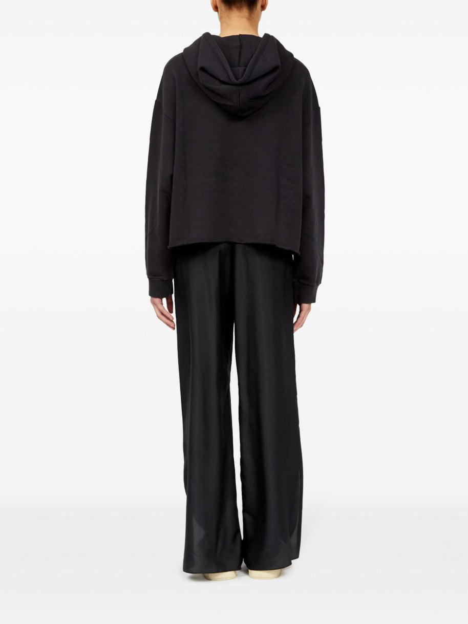 MM6 Maison Margiela Cotton Jearsey Hooded Sweatshirt in Black