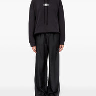 MM6 Maison Margiela Cotton Jearsey Hooded Sweatshirt in Black
