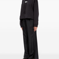 MM6 Maison Margiela Cotton Jearsey Hooded Sweatshirt in Black