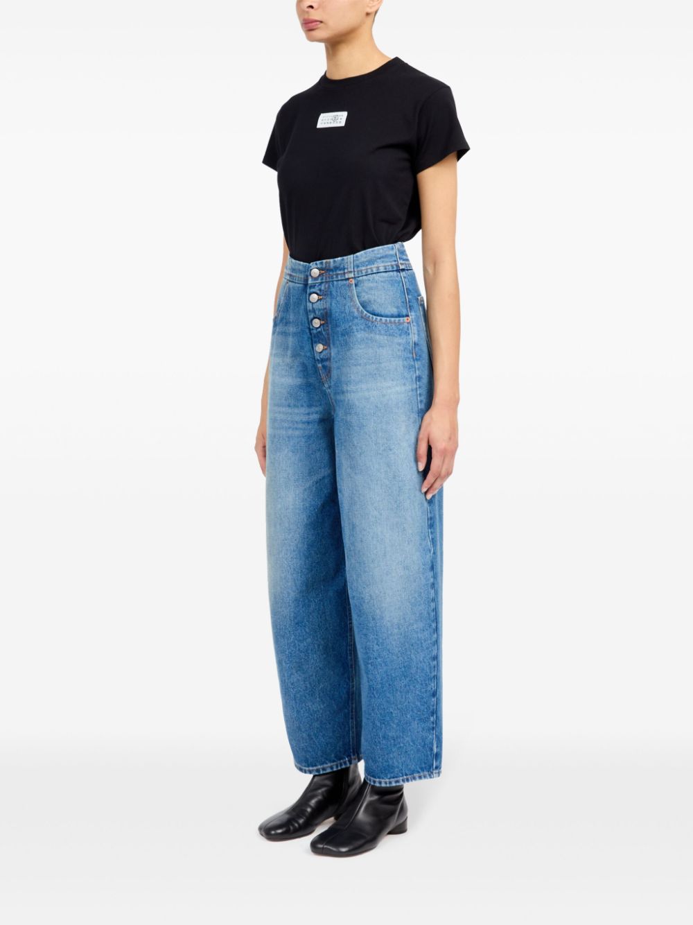 MM6 Maison Margiela Straight Leg Jeans Clear Blue