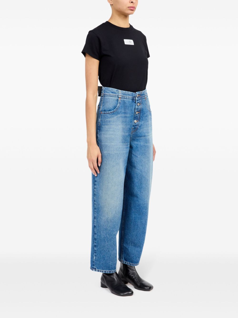 MM6 Maison Margiela Straight Leg Jeans Clear Blue