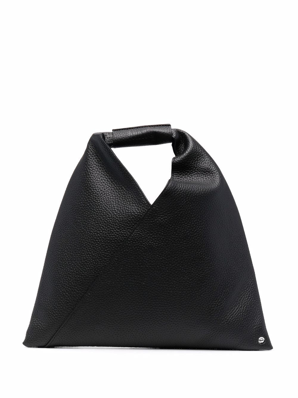 MM6 Maison Margiela Japanese Bag In Black Grained Leather