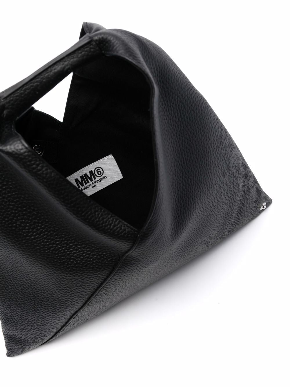 MM6 Maison Margiela Japanese Bag In Black Grained Leather