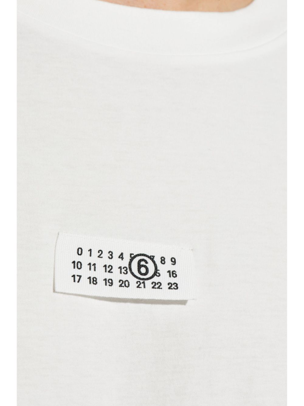 MM6 Maison Margiela Logo Tag Cotton T-Shirt White