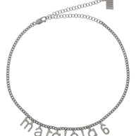 MM6 Maison Margiela Logo Necklace in Silver