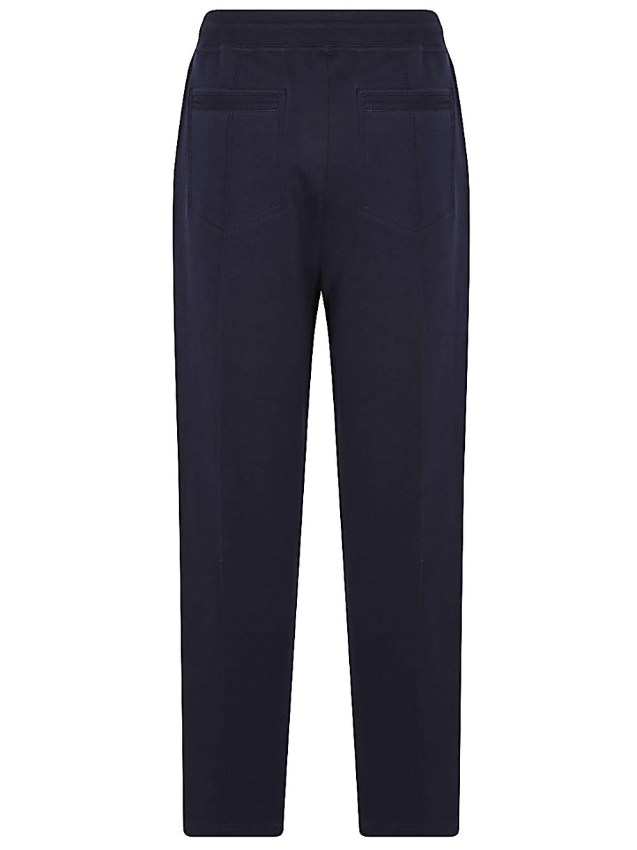 Brunello Cucinelli Cotton And Cashmere Blend Pants In Blue