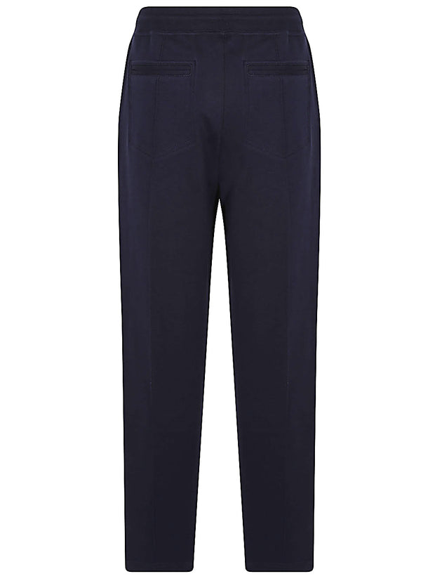 Brunello Cucinelli Cotton And Cashmere Blend Pants In Blue