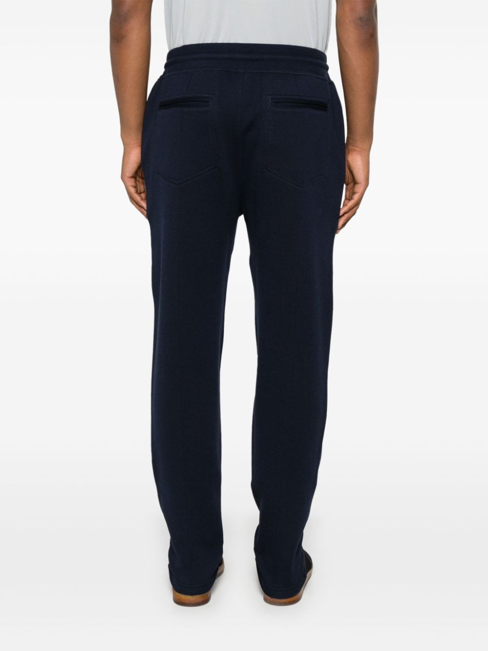 Brunello Cucinelli Cotton-Cashmere Joggers Blue