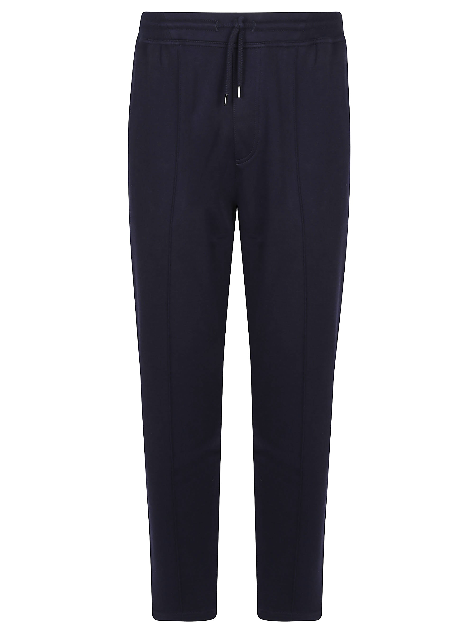 Brunello Cucinelli Cotton And Cashmere Blend Pants In Blue
