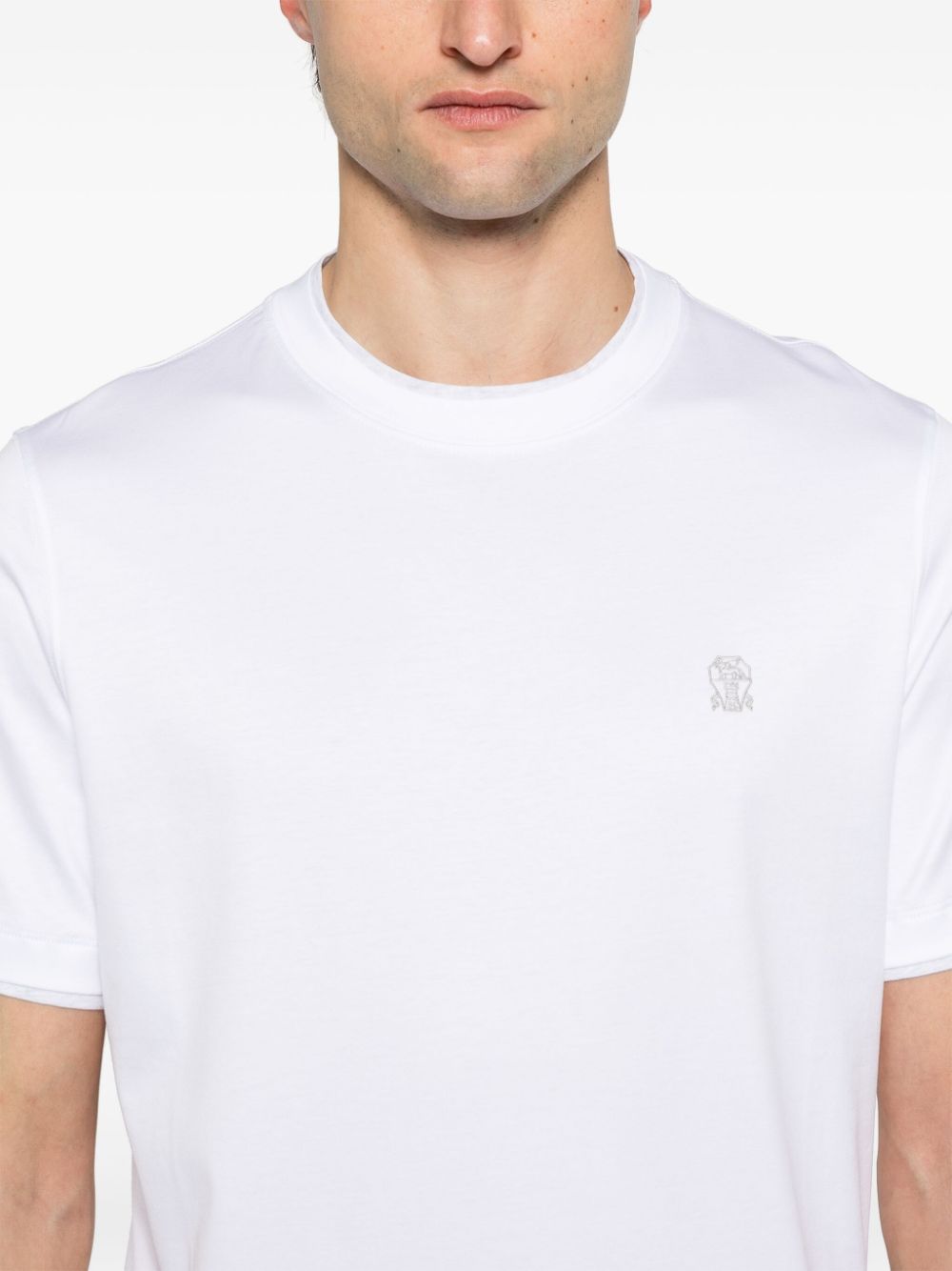 Brunello Cucinelli Cotton T-Shirt White