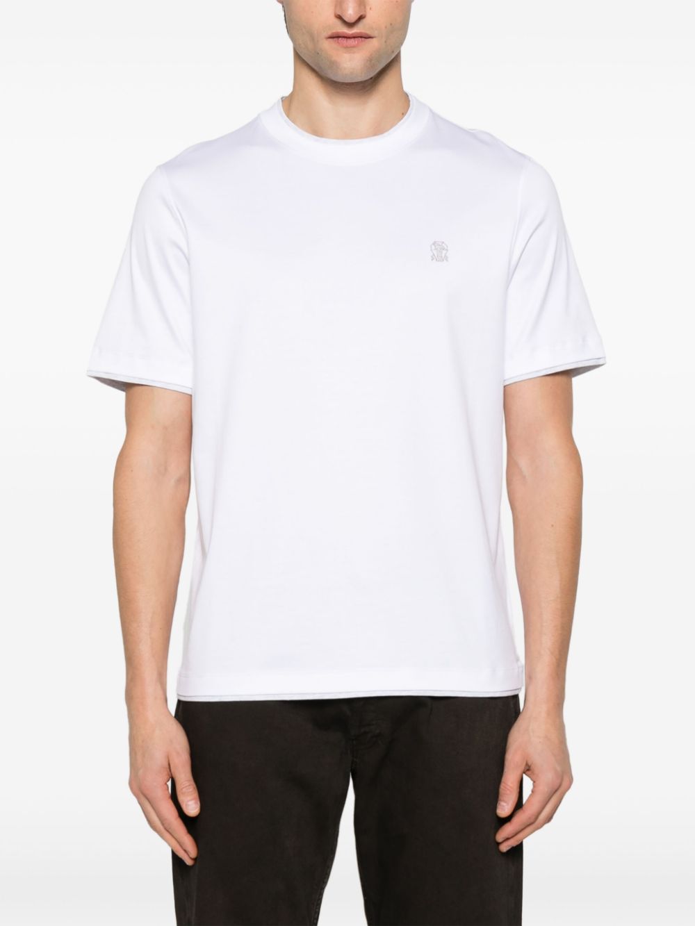 Brunello Cucinelli Cotton T-Shirt White