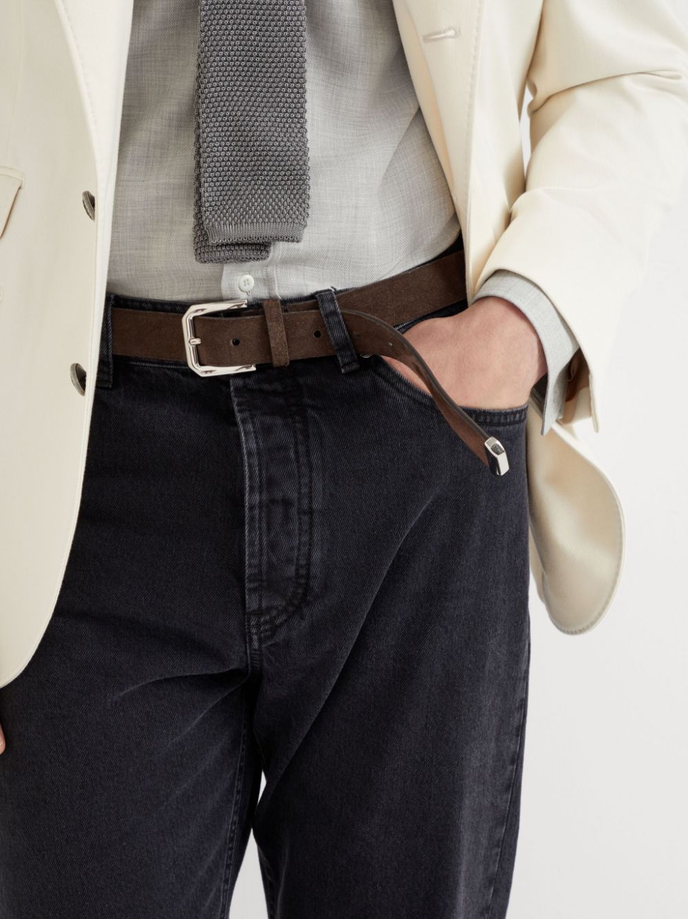 Brunello Cucinelli Leather Belt Brown