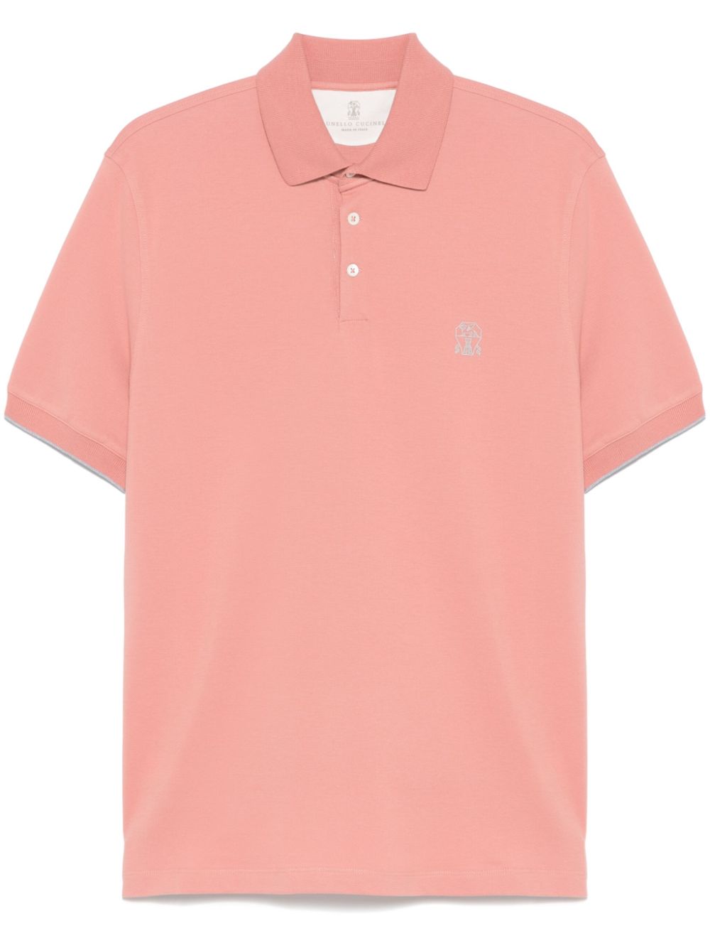 Brunello Cucinelli Cotton Polo Shirt In Orange