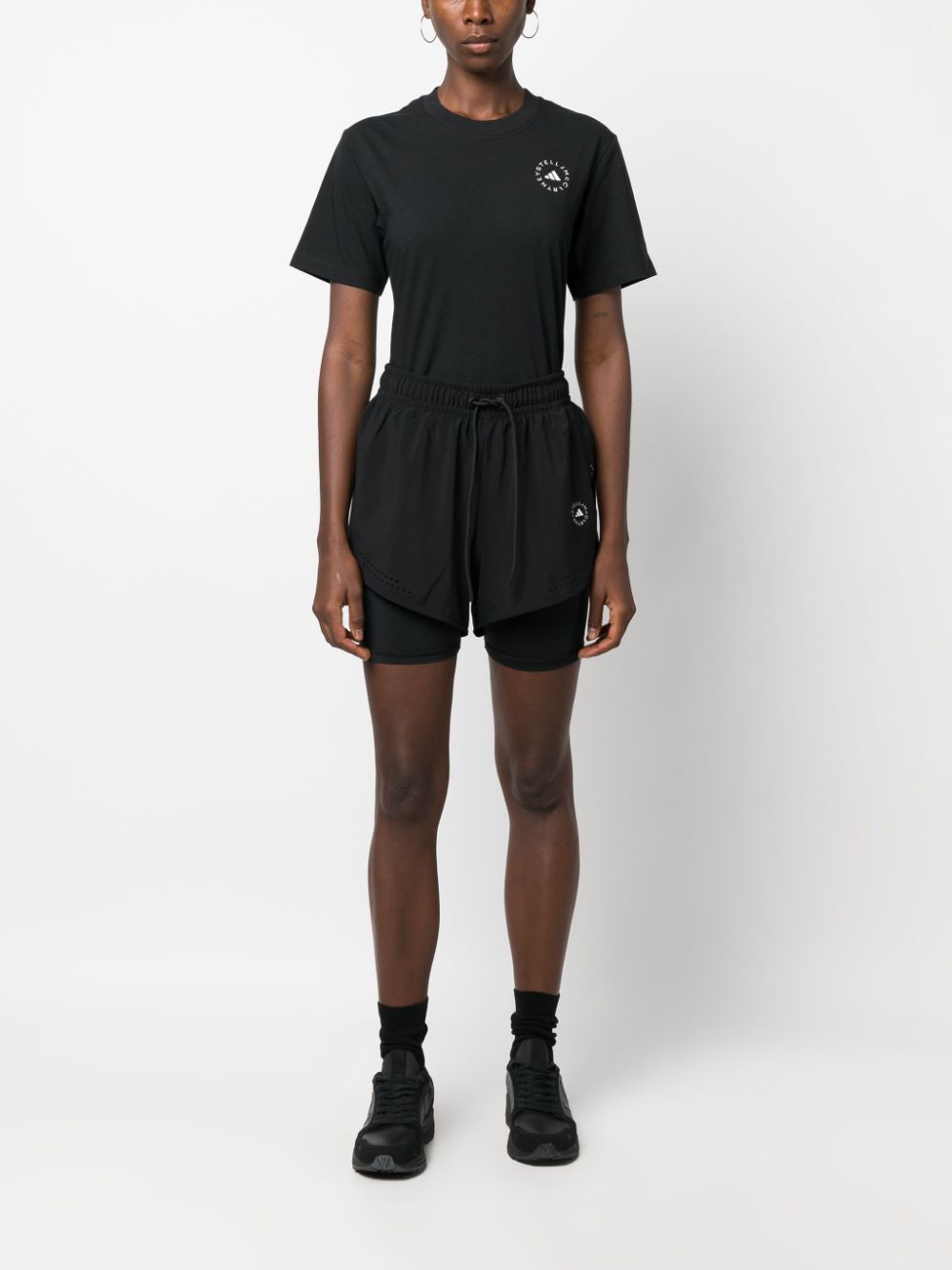 Adidas By Stella McCartney Track Shorts In Black