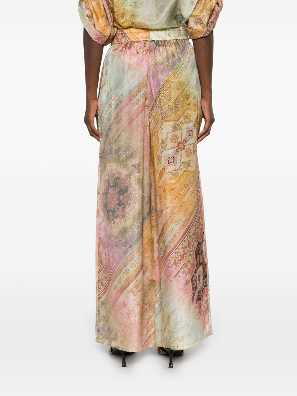 Zimmermann Silk Wide leg Pants Multicolor