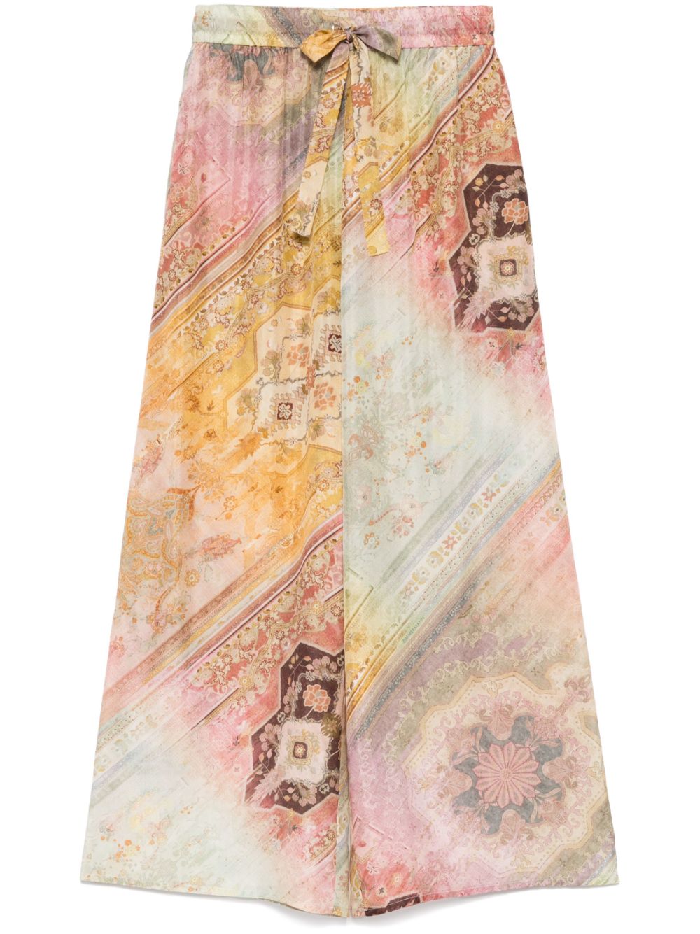 Zimmermann Silk Wide leg Pants Multicolor