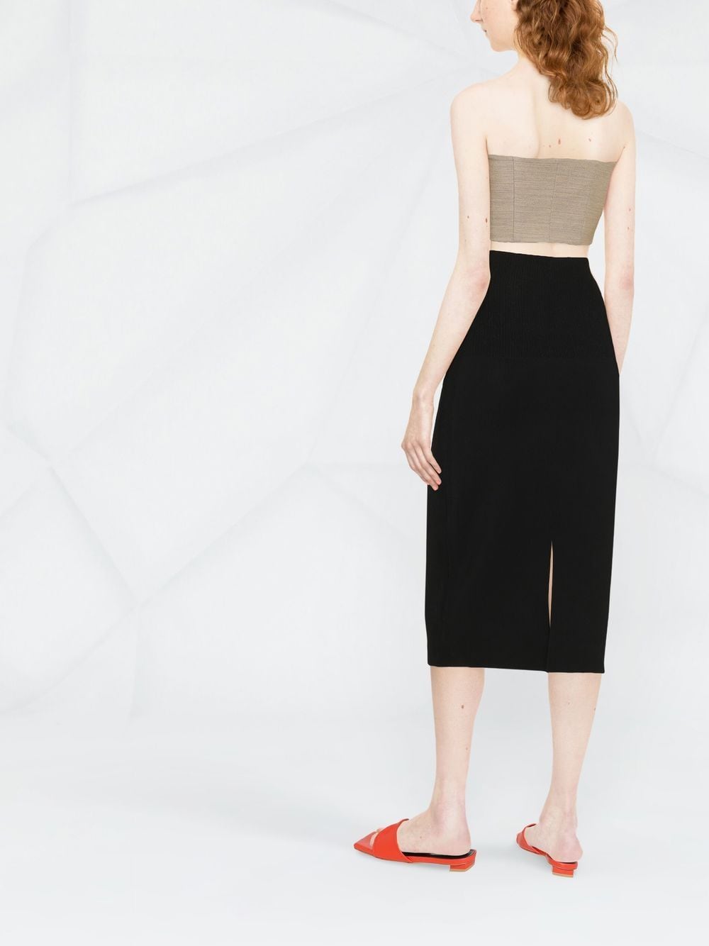 Victoria Beckham Midi Skirt Black